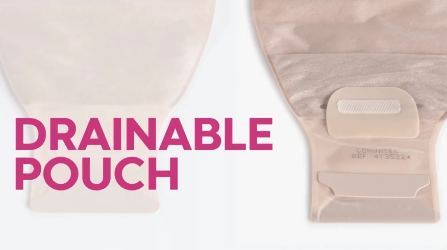 A video thumbnail of 'Using a Drainable Ostomy Pouch with Invisiclose and Lock-it Pocket'